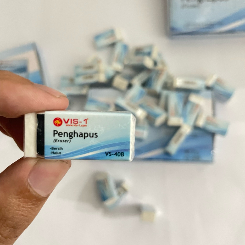 

[1 PACK]PENGHAPUS SETIP VIS-1 ERASER VS-40B ISI 40 Pcs