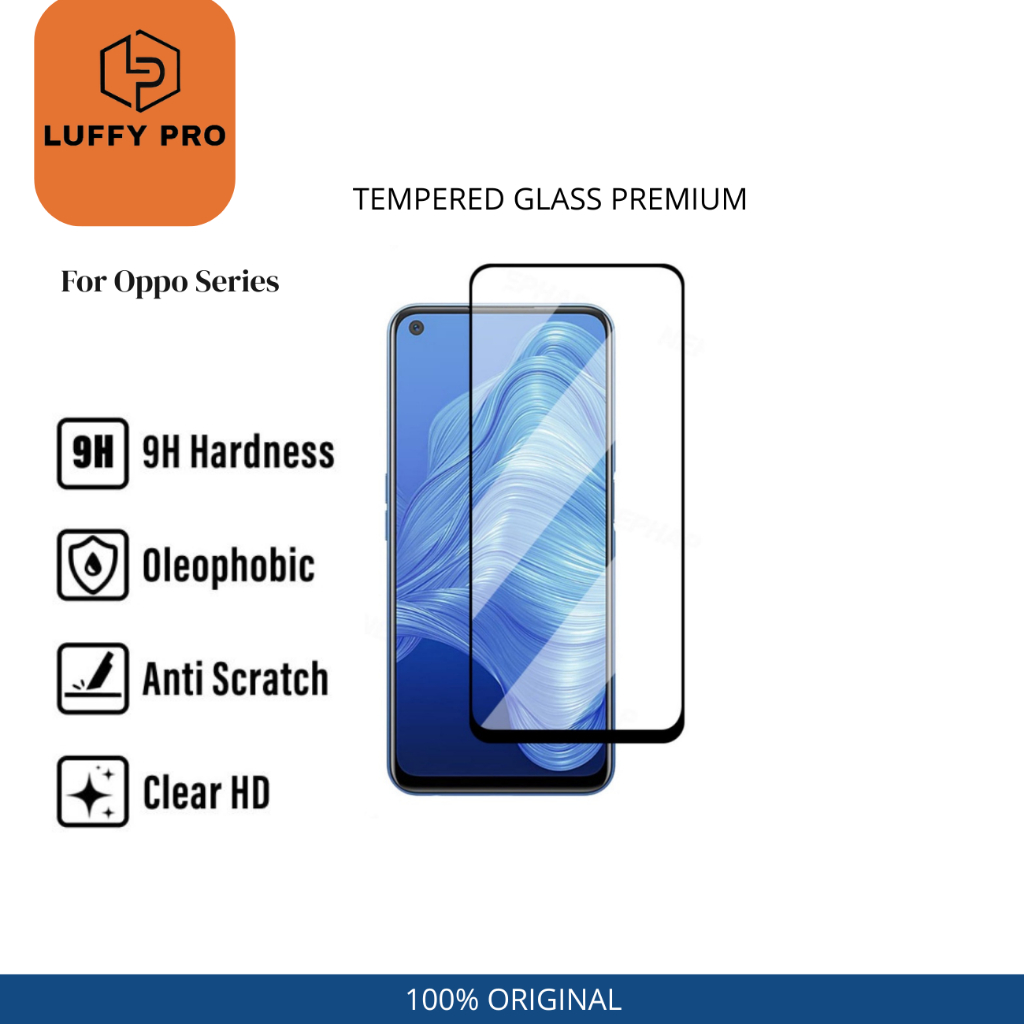 Luffy Pro - Tempered Glass Full Cover Protection - Oppo 12