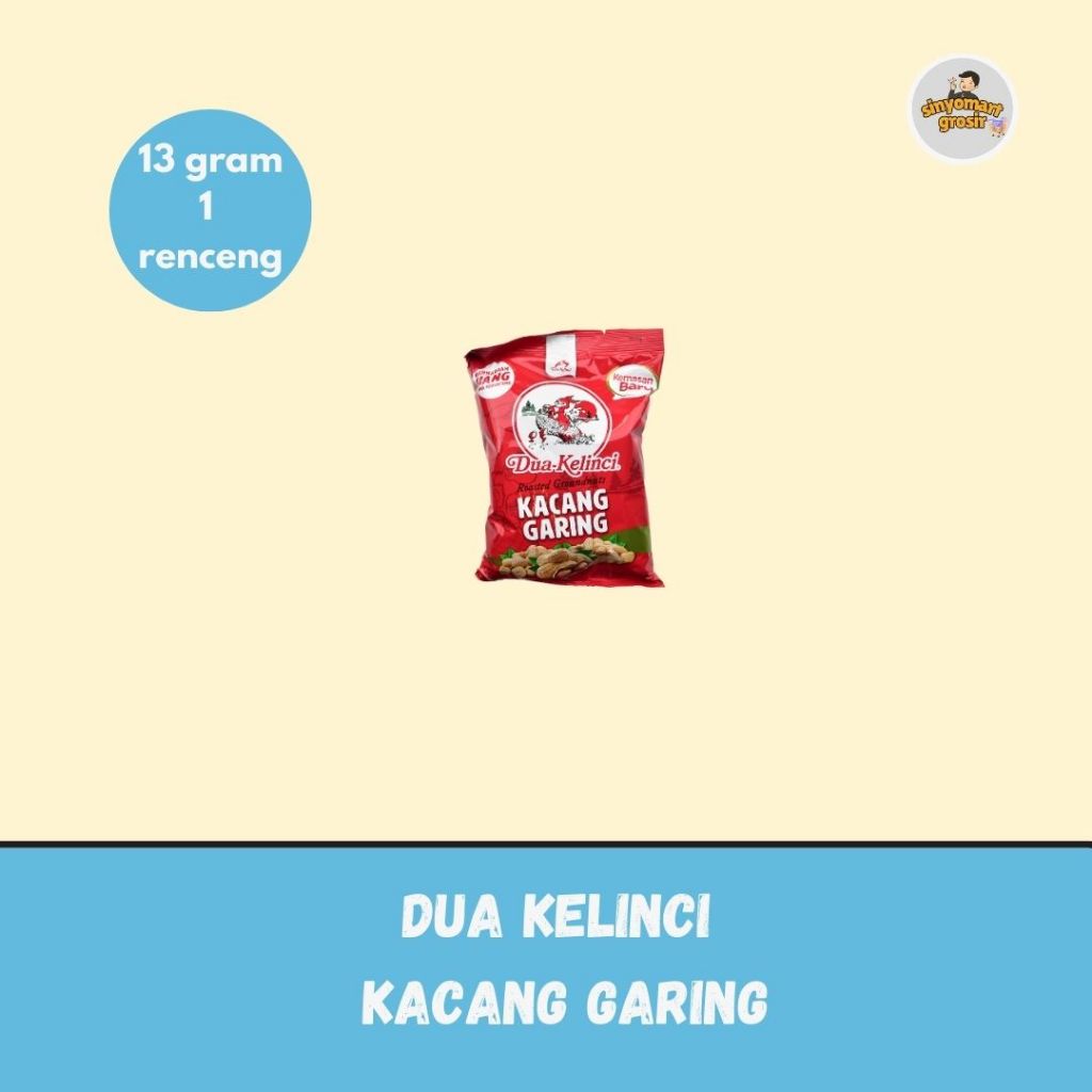 

MAKANAN RINGAN KACANG GARING DUA KELINCI - belanja grosir hematt