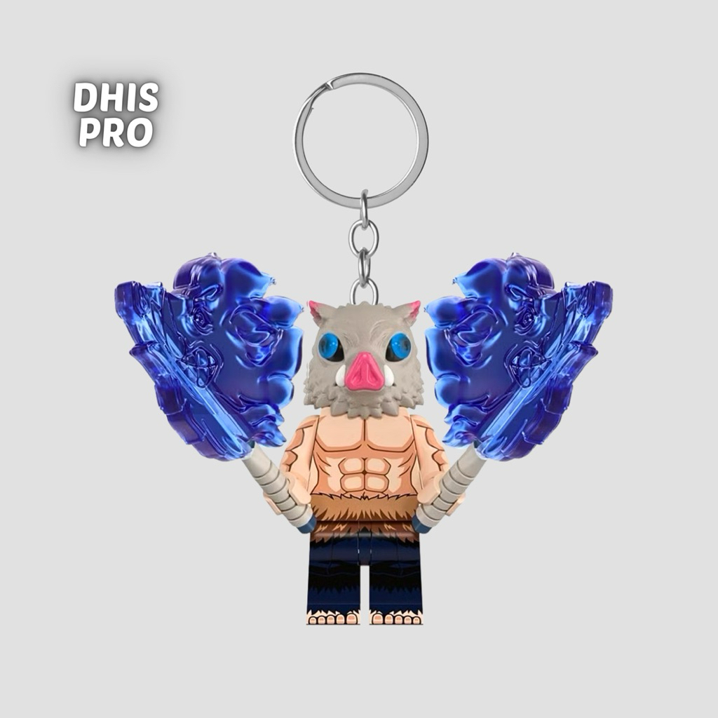 Dhis Project Gantungan Kunci Figure Inosuke Kimetsu No Yaiba Demon Slayer