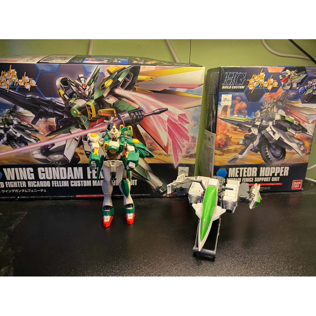 HG Wing Gundam Fenice + Meteor Hopper Bandai