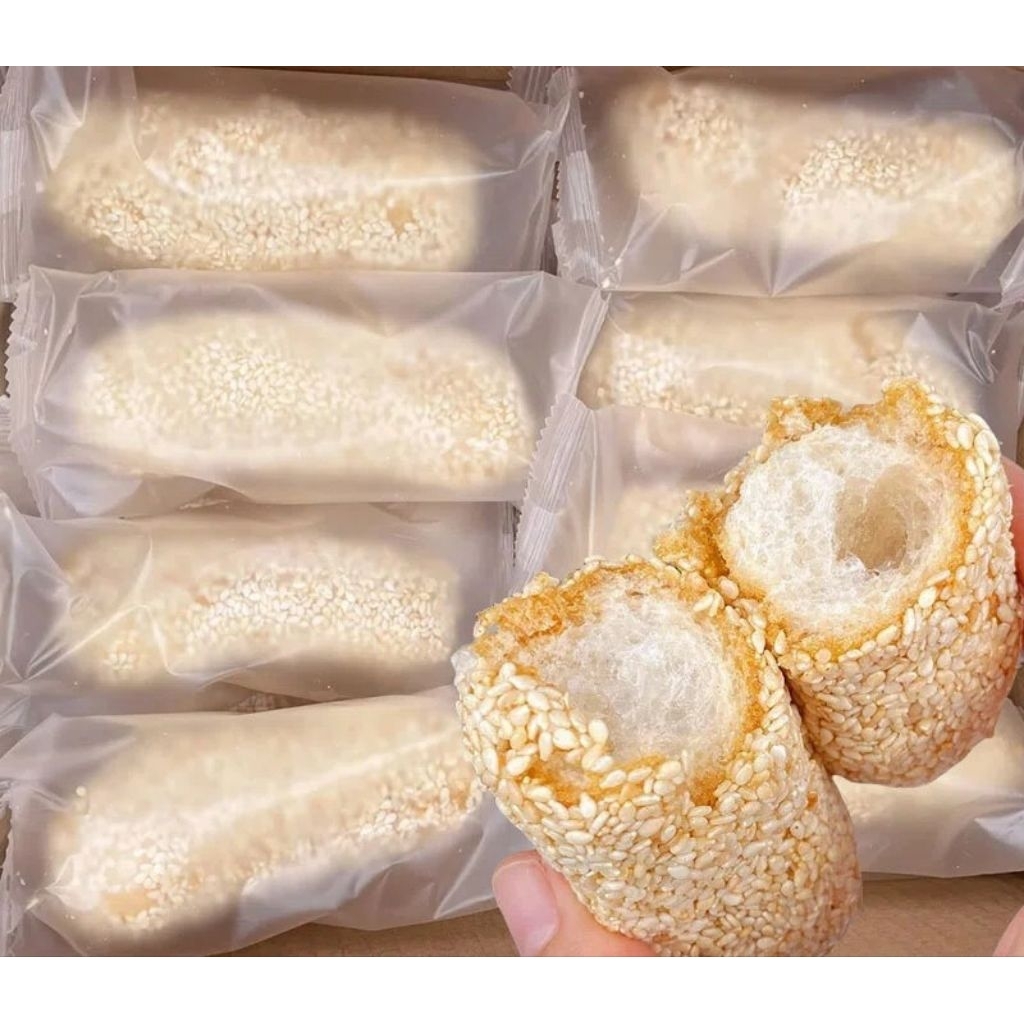 

Kue wijen buatan tangan, camilan sehat tanpa bahan tambahan, rasa lokal asli, renyah dan lezat, cocok untuk orang tua dan anak-anak 500g kue kering kiloan lapis legit