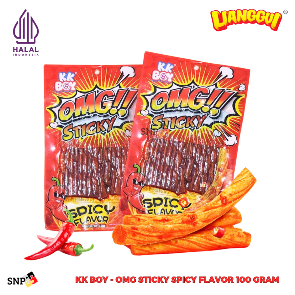 

KK BOY OMG SNACK STICKY PEDAS SPICY FLAVOR 100 GRAM