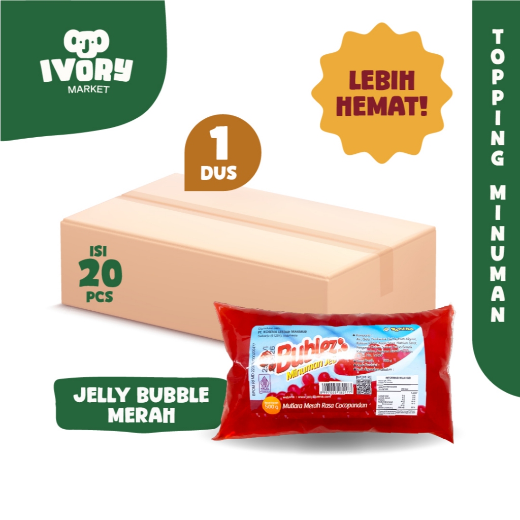 

JELLY BUBBLE MERAH 1KARTON ISI 20pcs