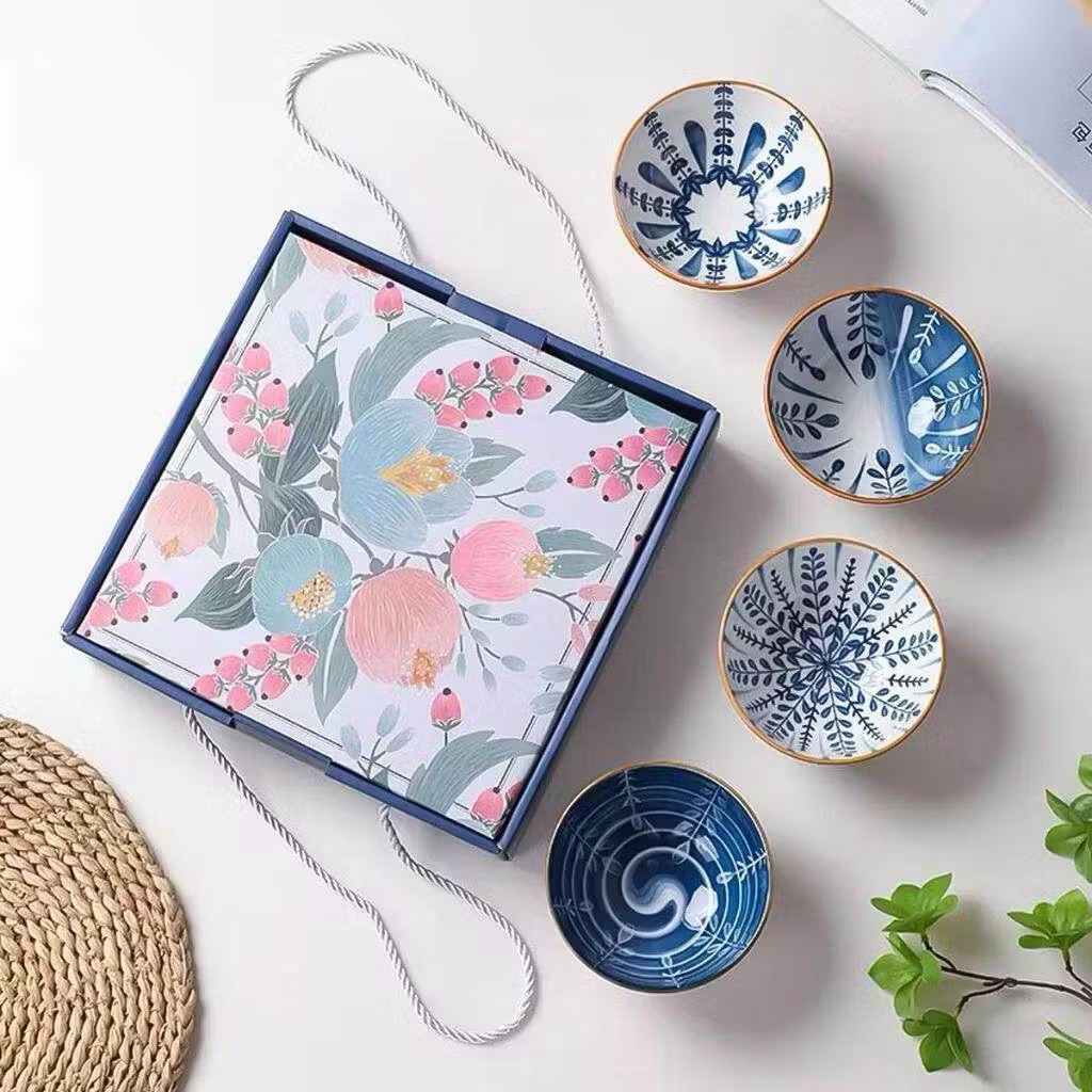 Mangkok Bowl Japanese Set Mangkok Keramik Model jepang Hampers Mangkok Bowl Set