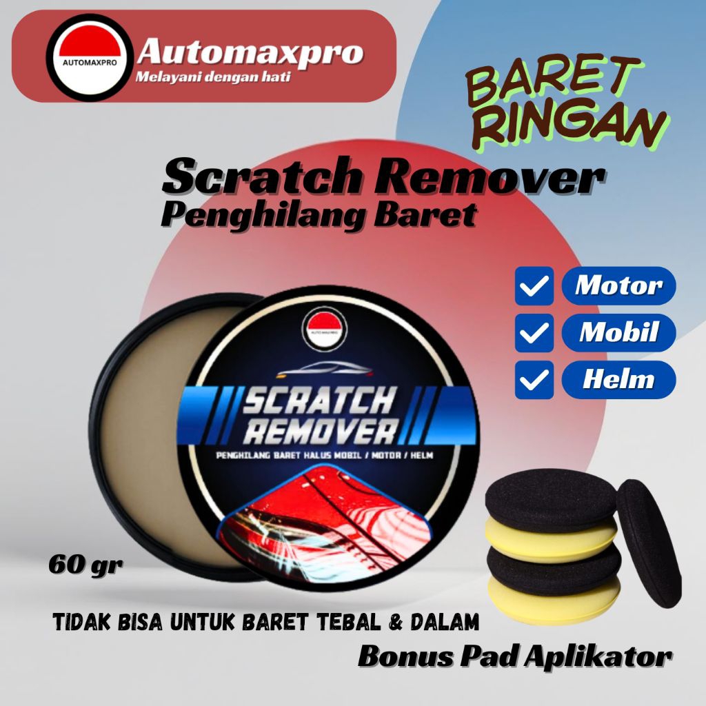 Automaxpro AMP [60-gram] Scratch Remover, Compound , Rubbing Compound, Kompon Penghilang Baret Lecet