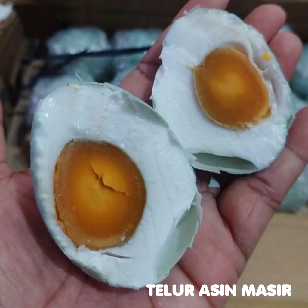 

Telur Asin Asli Masir Original ISI 12 Size Regular Khas Jawa Timur Lamongan (Telor Asin Banyumili)
