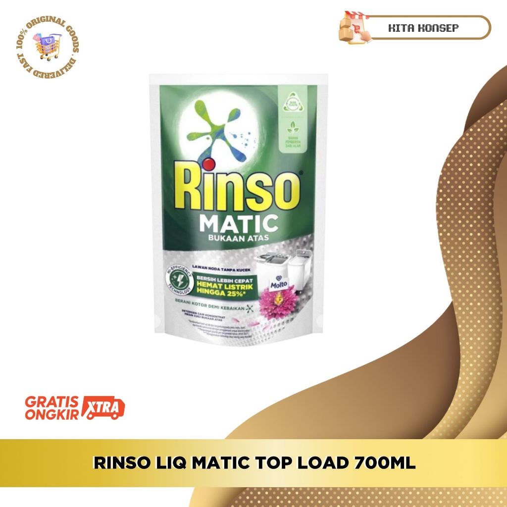 RINSO LIQ MATIC TOP LOAD 700ML