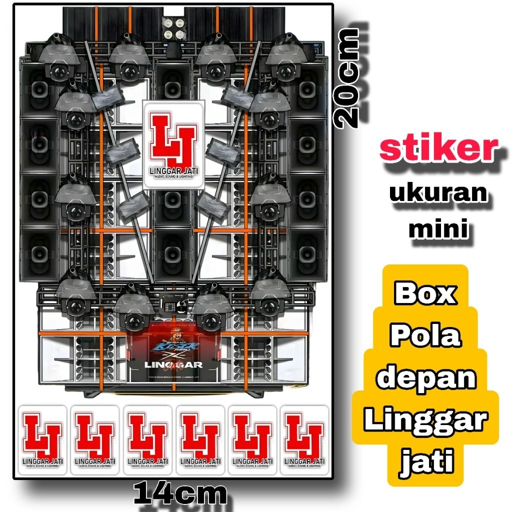 

STIKER GAMBAR BOX SOUND MINIATUR UKURAN 20,5X14 BAHAN CROMO