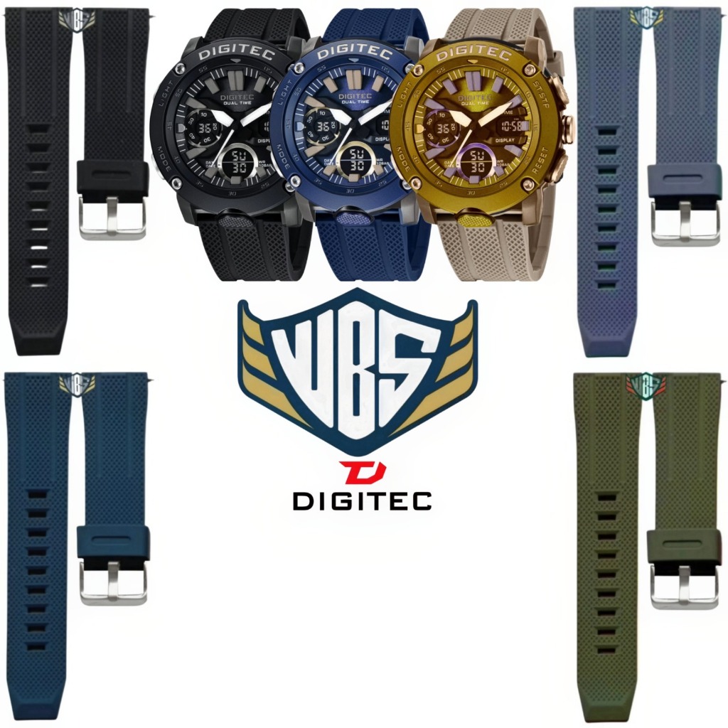 Tali Jam Tangan Digitec 3094 Replacement Rubber Strap Digitec DG 3094 DA-3094T