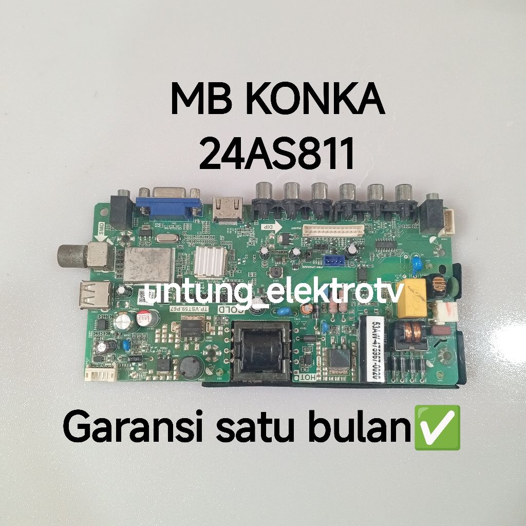 MAINBOARD TV KONKA 24AS811 MB-MOTHERBOARD-MOBO-MODUL MESIN TV LED KONKA 24AS811