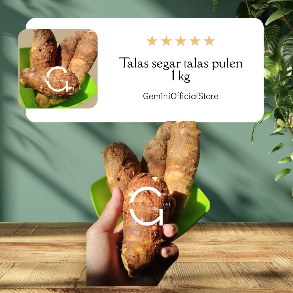 

ubi talas pulen talas Enak isi 500 (GOS) gram sayur segar enak talas segar pulen