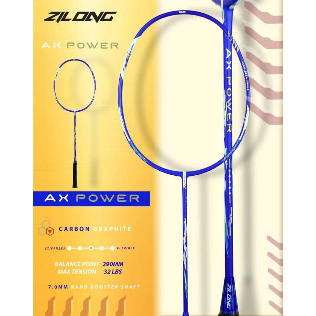 Raket Badminton ZILONG AX POWER | Zilong Ax Power Original