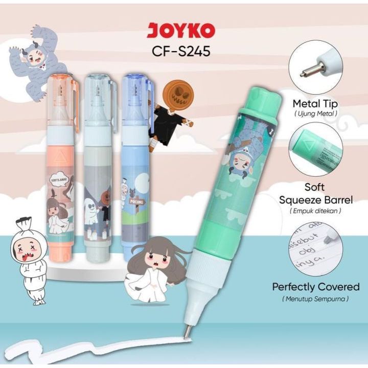 

Tipe X Cair Joyko CF-S245 tema hantu/Correction Fluid Joyko CF-S245 Indonesian Ghost