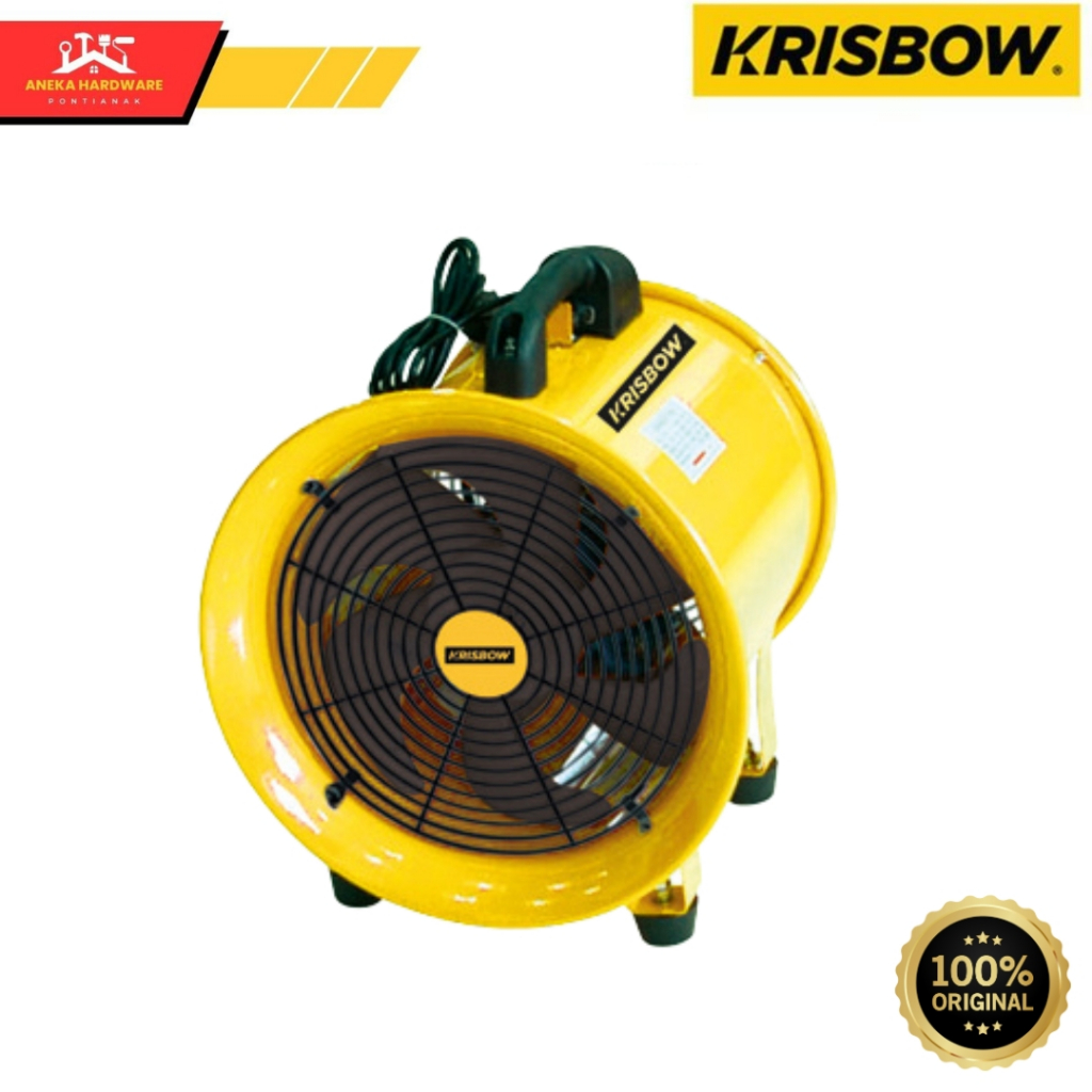 Krisbow 12 inci Blower Ventilator Industrial - Kuning