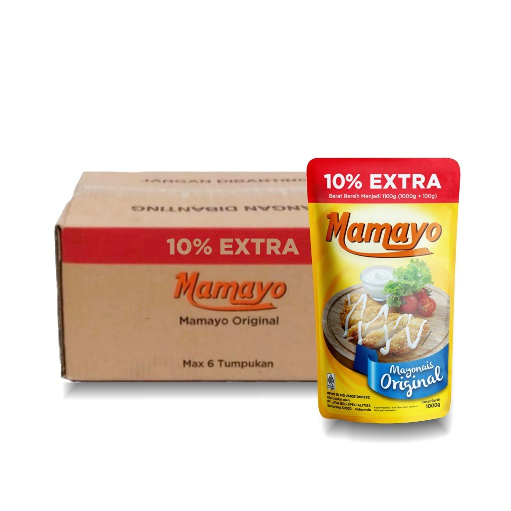 Mayonaise Mamayo 1kg +10% 1 Dus isi 12Pcs