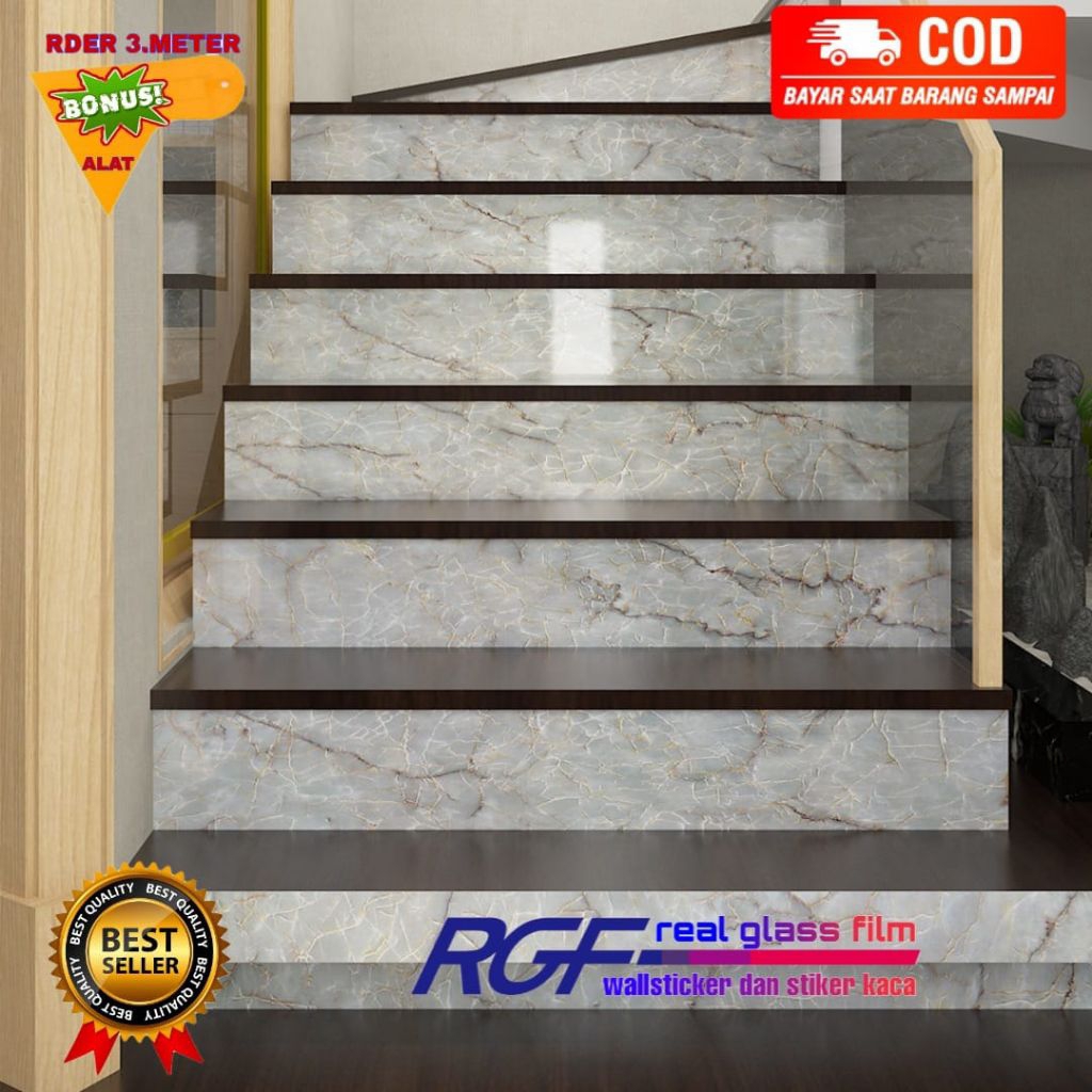 WALLPAPER DINDING MOTIF MARMER/WALLPAPER LANTAI MARMER COKLAT GLOSSY/WALLPAPER STIKER DAPUR MARMER C