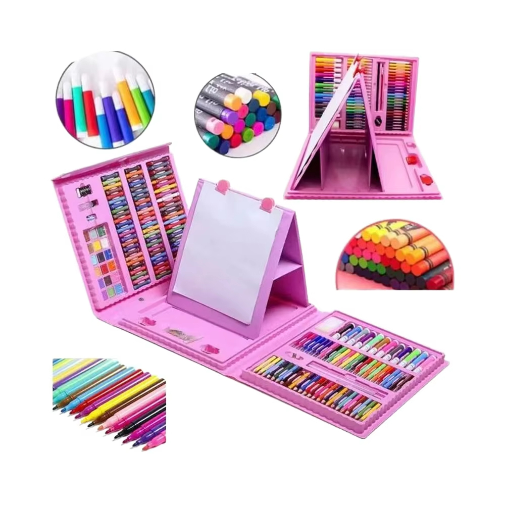 

Set Alat Gambar Anak Crayon Gambar Pensil Warna 208 & 150 Buah Art Set - 208PCS SET