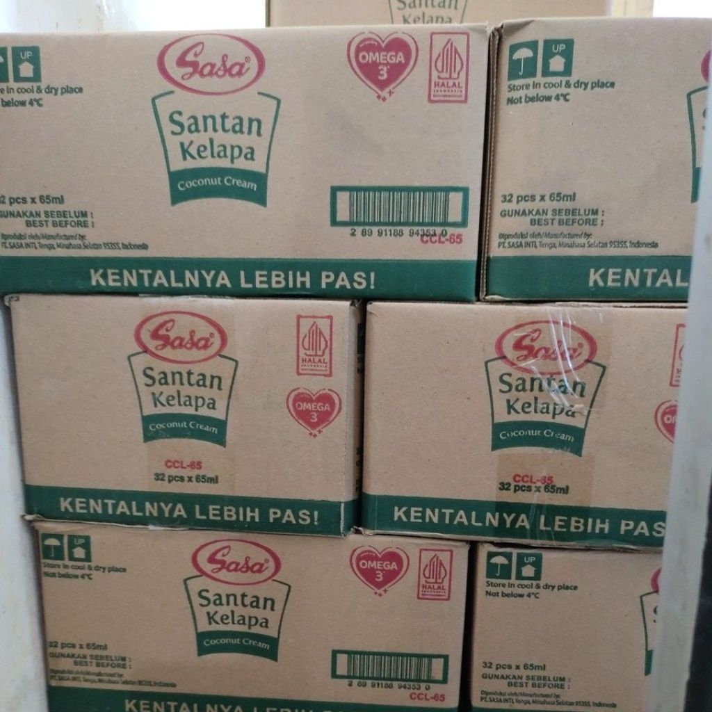 

santan sasa cair dus (32 pcs @65ml)