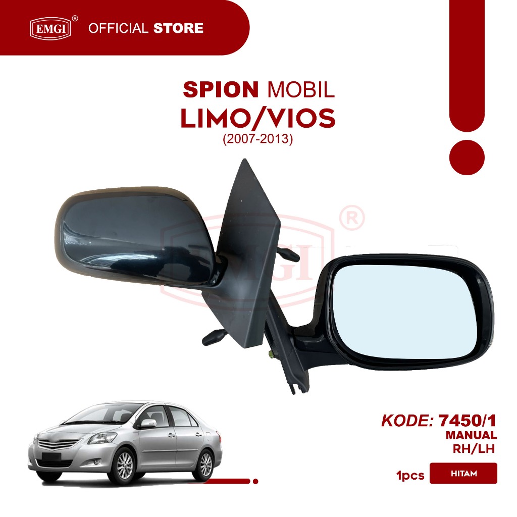 EMGI - Spion Mobil Limo / Vios Gen 2 2007 - 2013 - Manual - Hitam - 7450/1