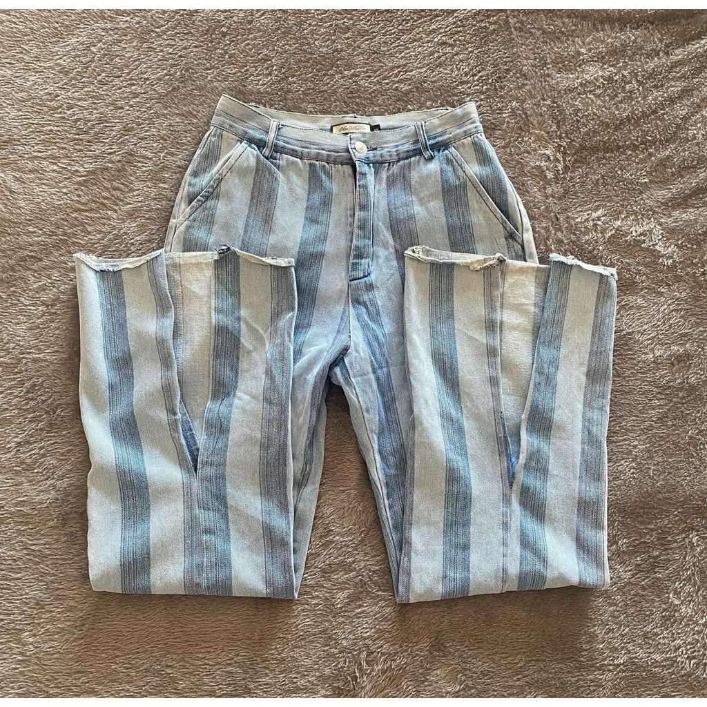 y2k vintage straight semi flare denim