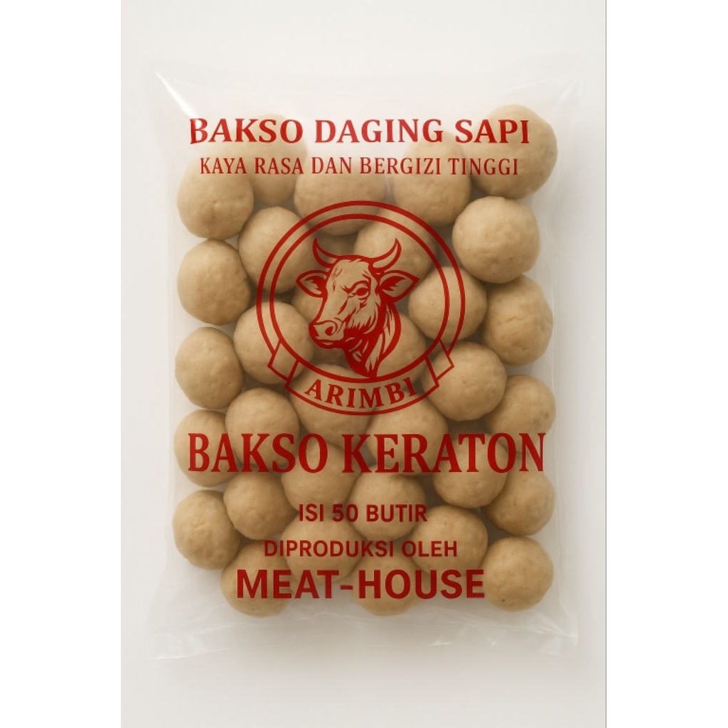 Bakso Arimbi Keraton Isi 25 & 50 Butir | Bakso Daging Sapi dan Ayam Premium