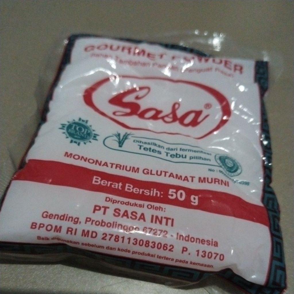 Penguat rasa MSG micin Sasa 50 gram
