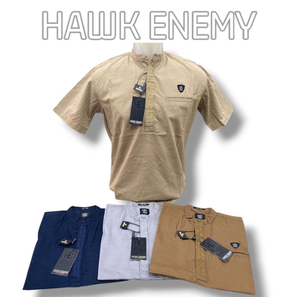 Kemeja Koko (Kemko) HAWK ENEMY ORIGINAL Lengan Pendek