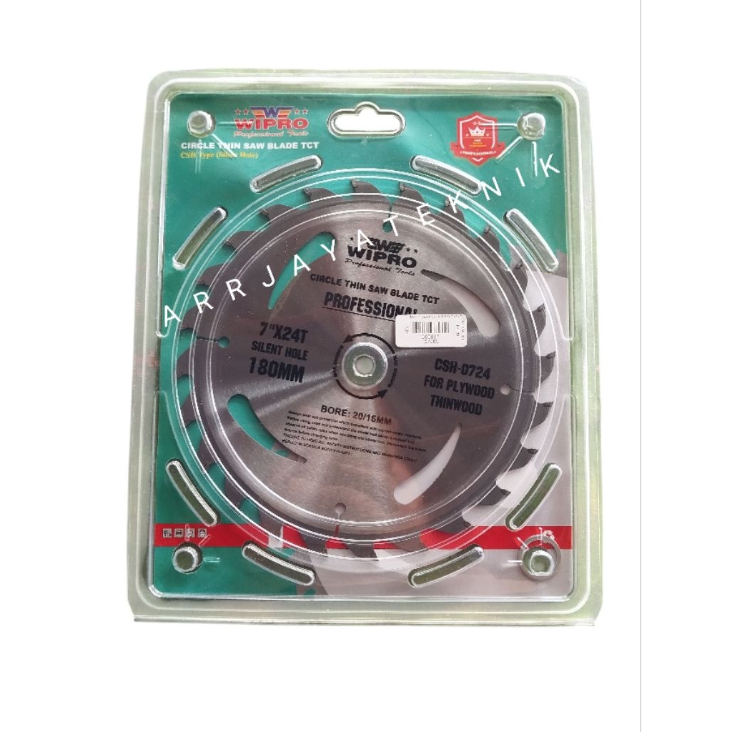 Mata Serkel/Pisau Gergaji/Circularsaw Blade Wipro 7"