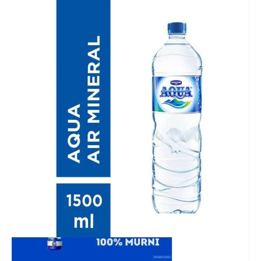 

Air Mineral Aqua Botol 1500 ML 1 Dus Isi 12 Botol Air sehat