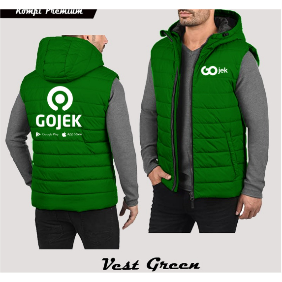 Rompi Vest Jaket Gojek | Rompi Ojol Gojek Custom | Jaket Gojek Original