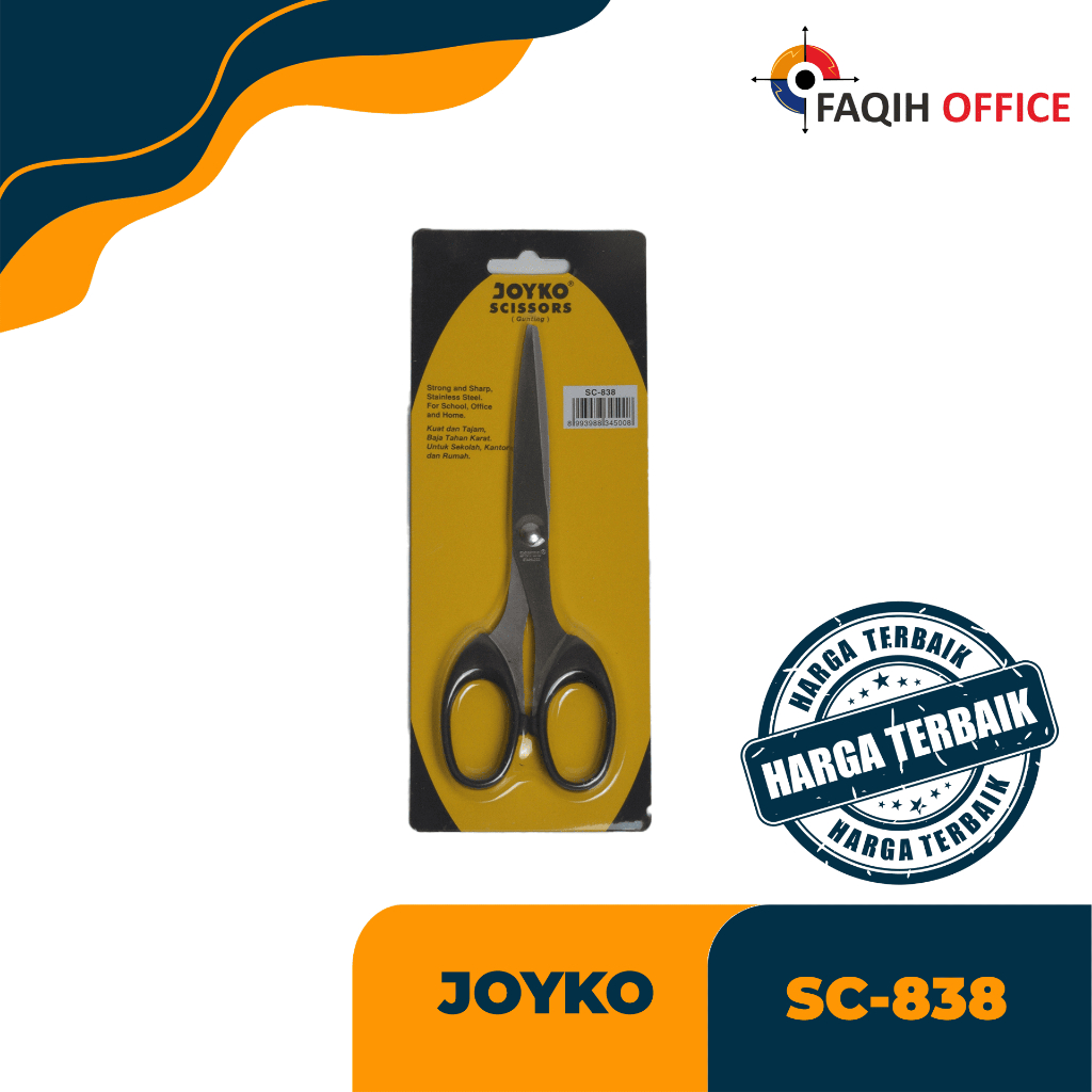 

Gunting Kertas Sedang Joyko SC-838 Hitam Tajam - Faqih Office