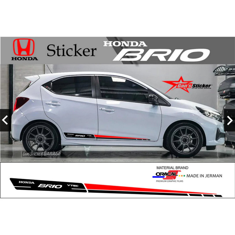 STICKER HONDA BRIO AKSESORIS HONDA BRIO STICKER PINTU SAMPING HONDA BRIO