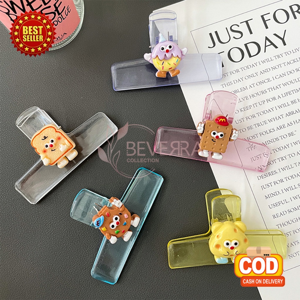 Paper Clip Transparan Klip Jepitan Kertas Plastik Bening Aesthetic Perlengkapan Sekolah Kantor ATKAD
