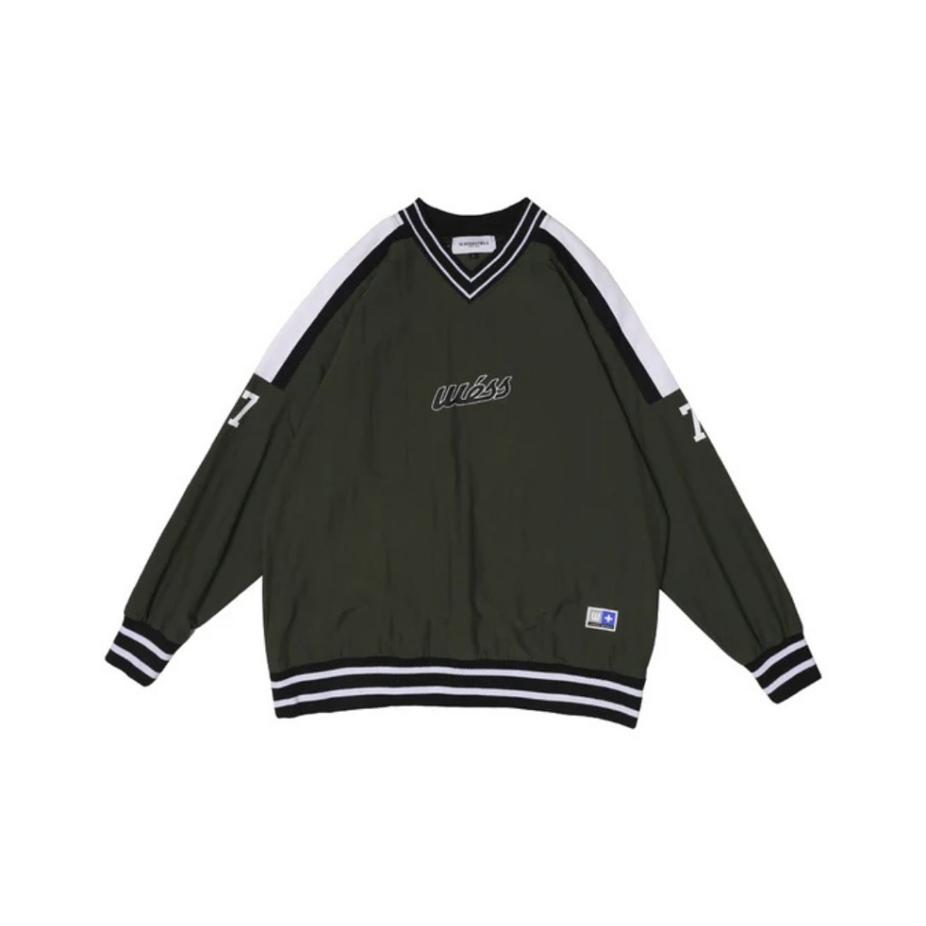 W Essentiels Crewneck Warmup Epinal Chiefs Olive / Blanc - 100% ORIGINAL RESMI