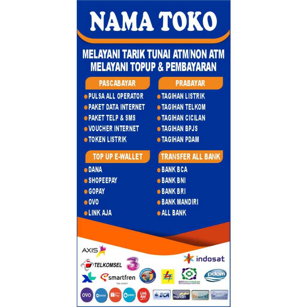 Tumblergrafik Spanduk Banner Konter Pulsa Banner Hp Bisa Request Design Gratis Custom