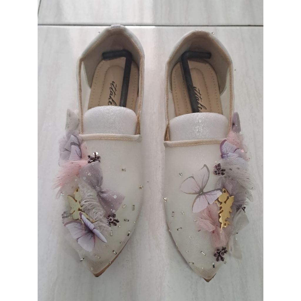 Flatshoes ittaherl edisi katnis espa slipper whisper pointy