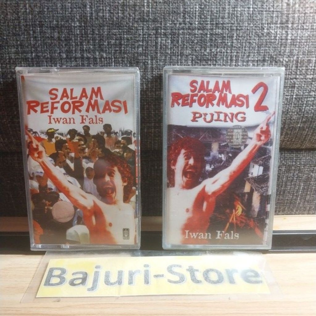 Kaset Pita "Iwan Fals"/Album "Salam Reformasi & Salam Reformasi 2"/Sepaket 2 Pcs/Sealed/Segel/Origin