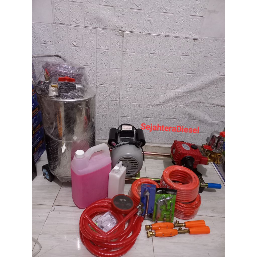 Paket Usaha Cuci Motor mobil Steam Tabung  Salju Shampo