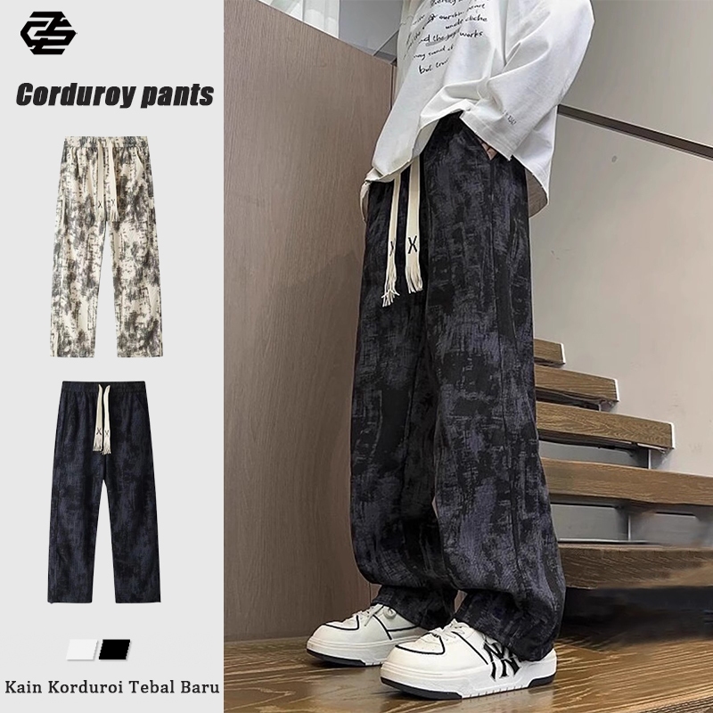 celana corduroy pria celana batik corduroy pants celana longgar pria celana korduroy celana panjang 