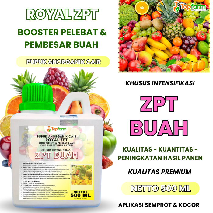 Pupuk Pelebat Buah/ Pupuk Cair ZPT Pelebat Tanaman Buah/ Pupuk Pelebat Penyubur Dan Pembesar Tanaman