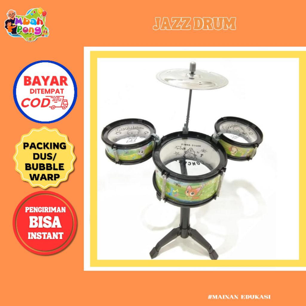 mainan jazz drum,drum jazz mainan,mainan anak murah,maian anak-anak