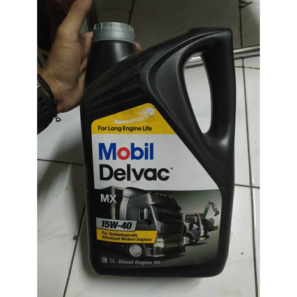 oli mesin diesel 15W-40 5liter mobil delvac