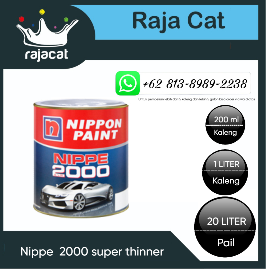 NIPPE 1Ltr 222 CLEAR - Cat Duco Cat Otomotif Cat Kayu Cat Besi Cat Pagar Cat Minyak
