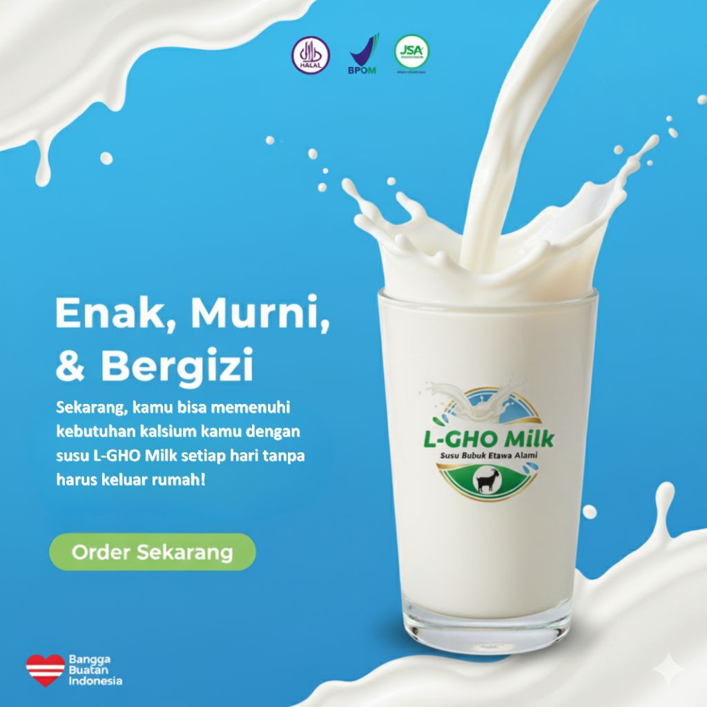 

Susu Etawa Bubuk L-GHOMilk Goat Milk 500gr