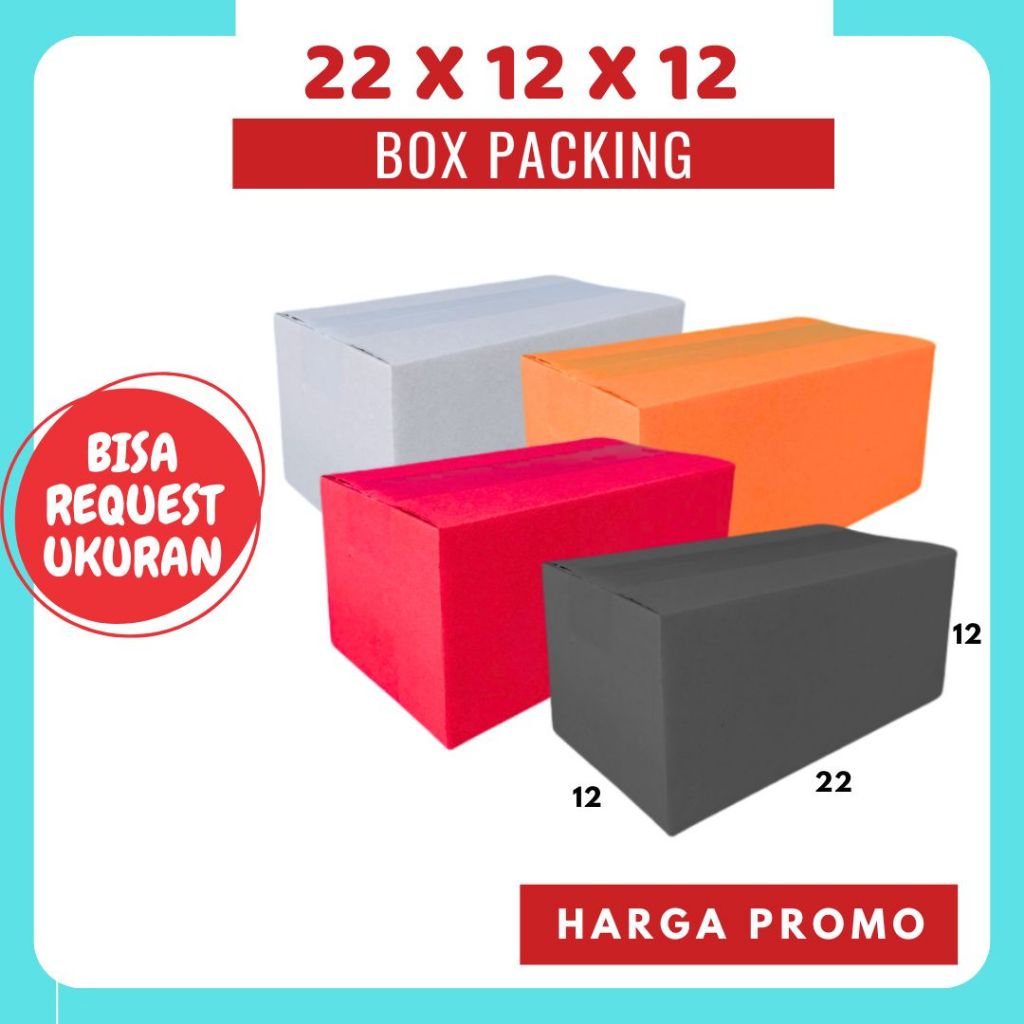 

Box 22x12x12 A1 / Kardus 22x12x12 A1 Packing Karton / Dus 22x12x12 A1 Kotak Botol Kemasan