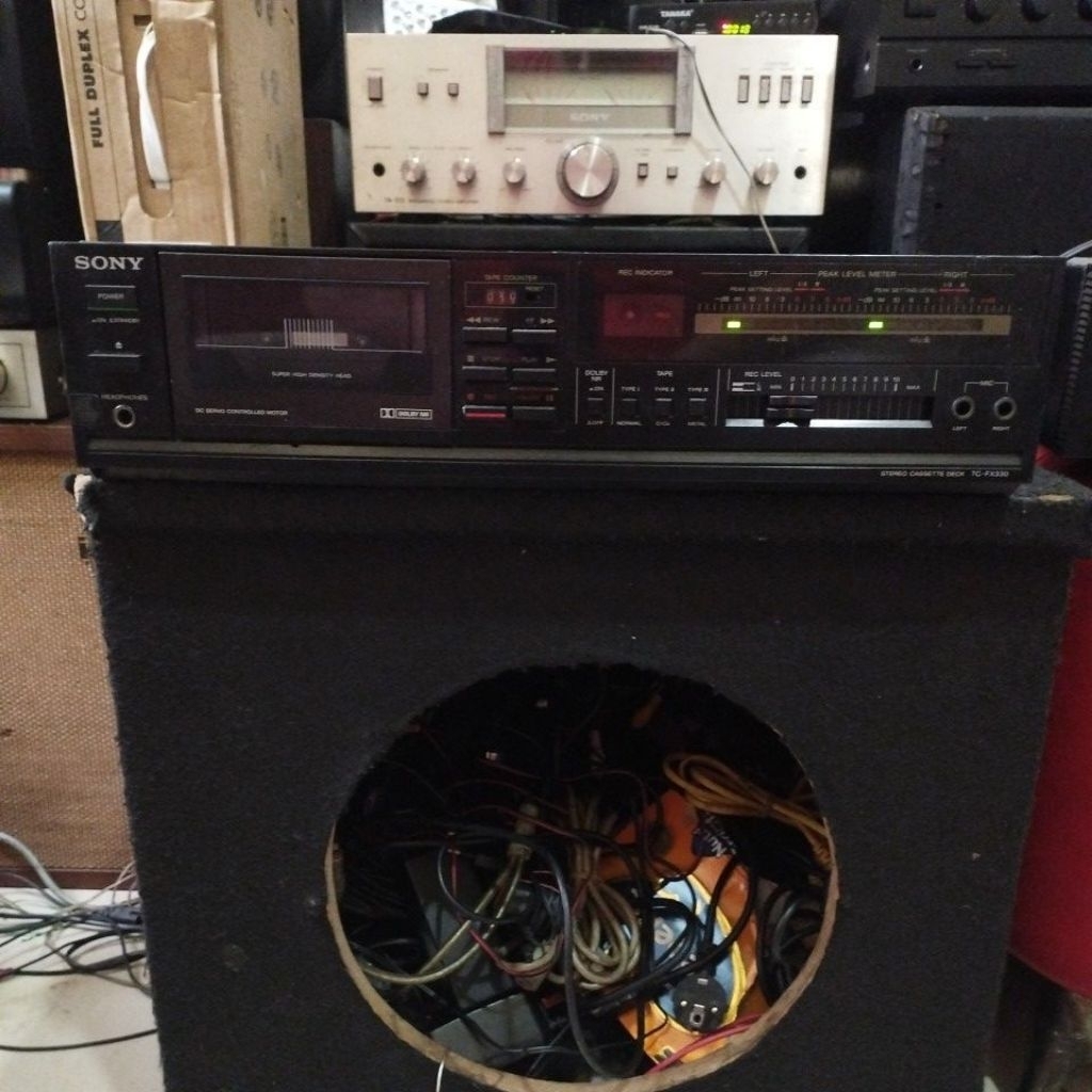 stereo cassette deck kaset tape deck Sony tc-fx330 full original Made in japan