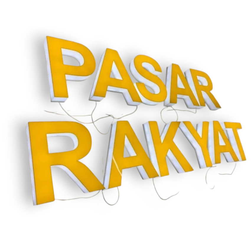 Custom Huruf  Dan Logo Akrilik Timbul