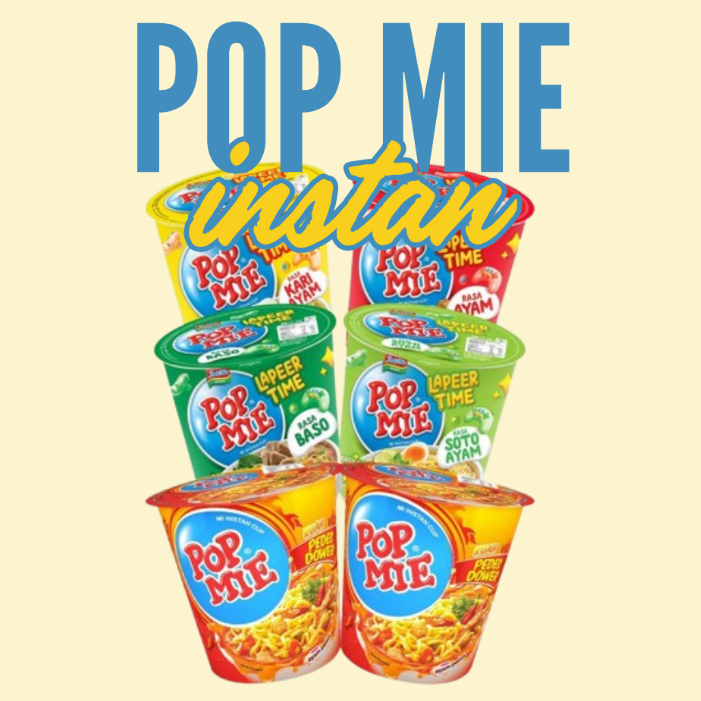 

Pop mie cup instan goreng dan kuah
