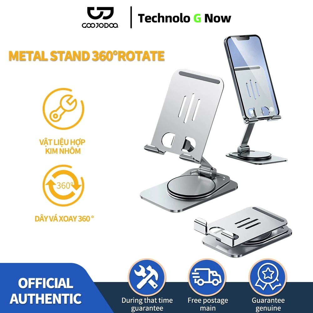 Goojodoq Tablet Phone Stand Holder For iPad Pro 11 10th 10.2 7th 8th 9th Gen 360 degree rotatable fo